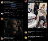 Fans give their reactions to the comical clip (Image via X/@DramaAlert)